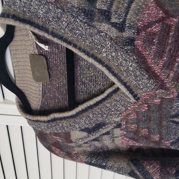 Vintage Bogner Wool Mohair V-neck Grunge Grandpa Sweater, Size L - Picture 2 of 9